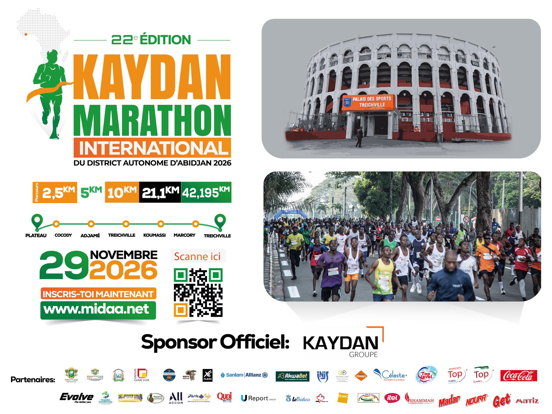 Affiche officielle du Kaydan Marathon International 2026